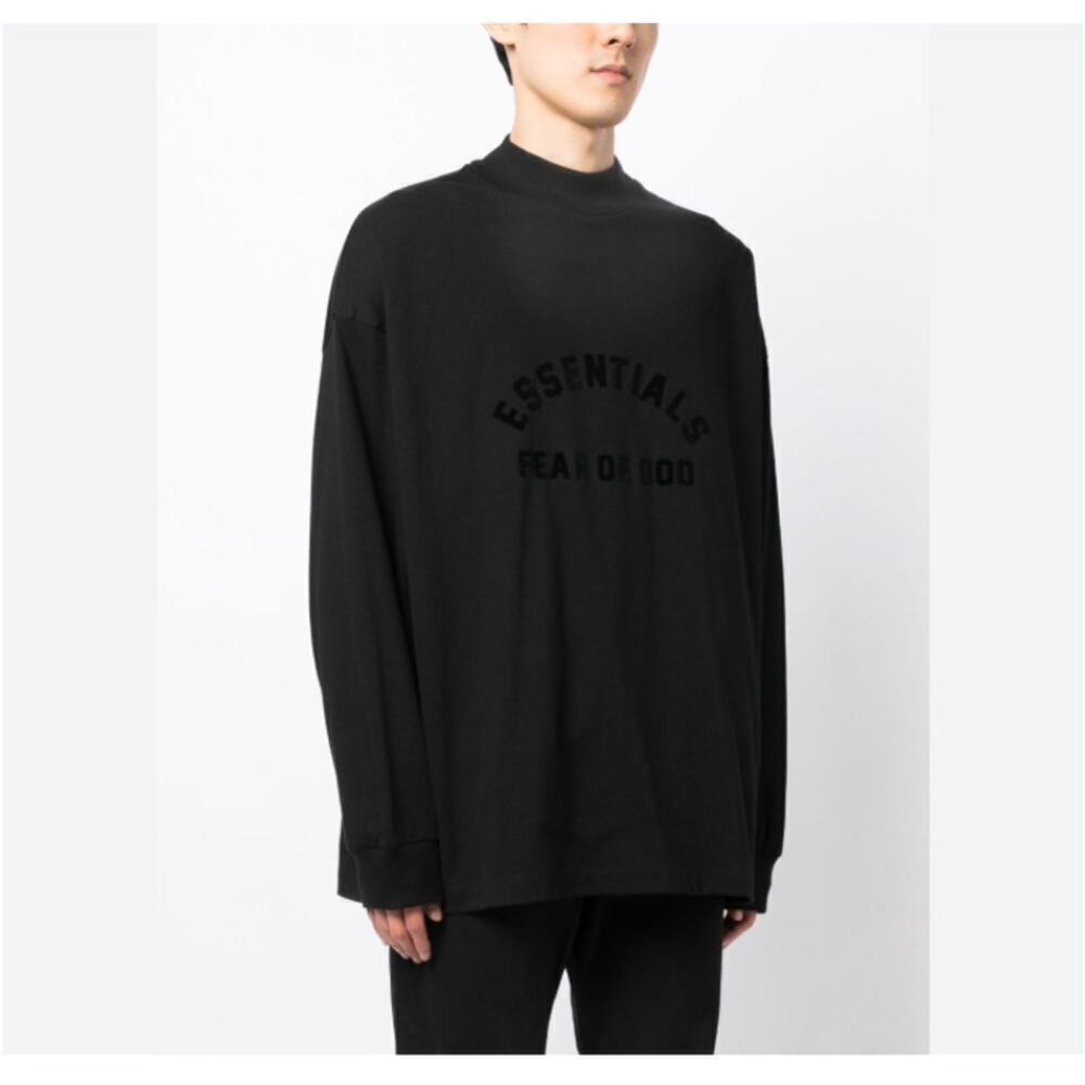 Essentials Fear of God Drop Shoulder Tshirt Black Size Medium